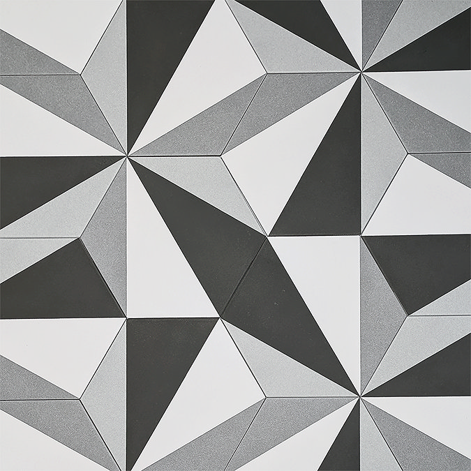 Stonehouse Studio Madison Charcoal Hexagon Wall & Floor Tiles - 225 x 259mm