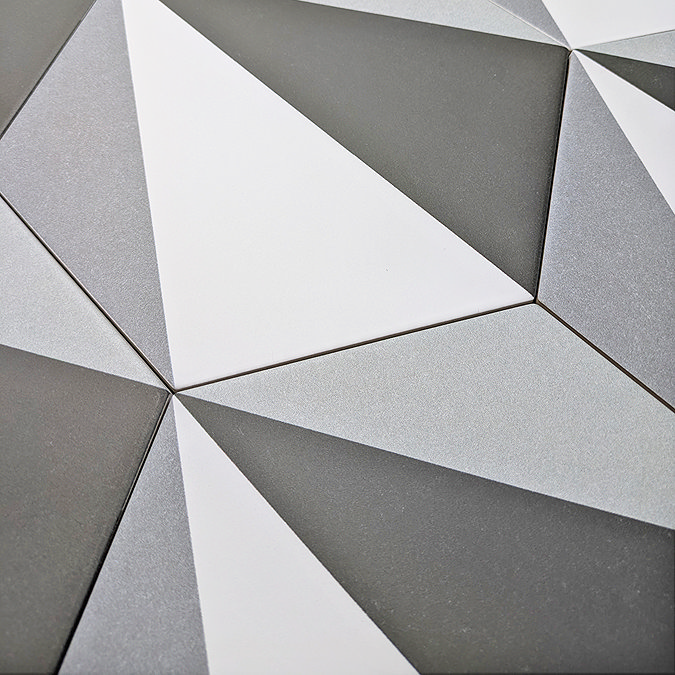Stonehouse Studio Madison Charcoal Hexagon Wall & Floor Tiles - 225 x 259mm