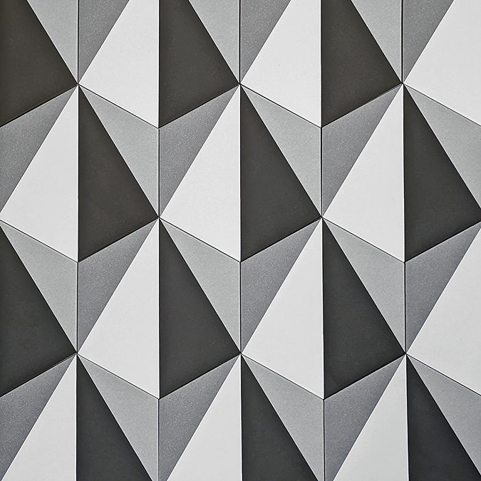 Stonehouse Studio Madison Charcoal Art Deco Hexagon Wall & Floor Tiles - 225 x 259mm