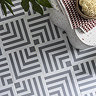 Stonehouse Studio Manhattan Smoke Geometric Patterned Wall and Floor Tiles - 225 x 225mm