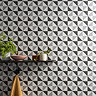 Stonehouse Studio Matlock Charcoal Geometric Patterned Wall and Floor Tiles - 225 x 225mm