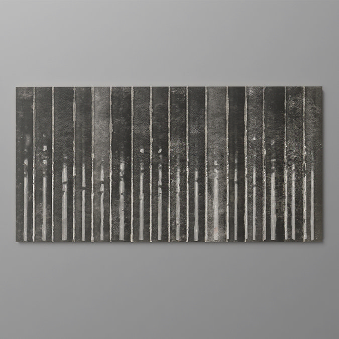Matteo Fluted Black Wall Tiles - 150 x 300mm