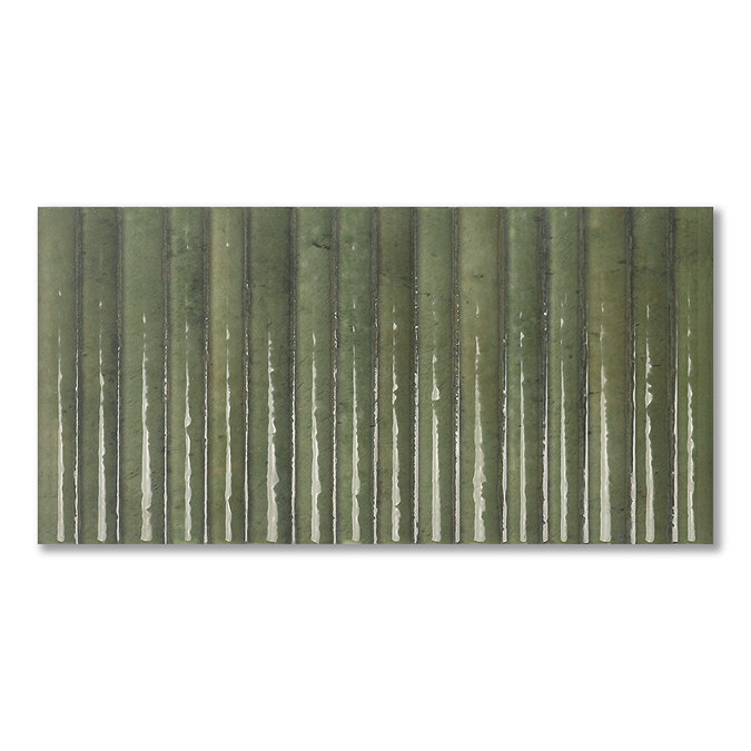 Stonehouse Studio Matteo Fluted Green Wall Tiles - 150 x 300mm