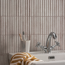 Stonehouse Studio Matteo Fluted Grey Wall Tiles - 150 x 300mm