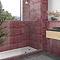 Matteo Fluted Red Wall Tiles - 150 x 300mm