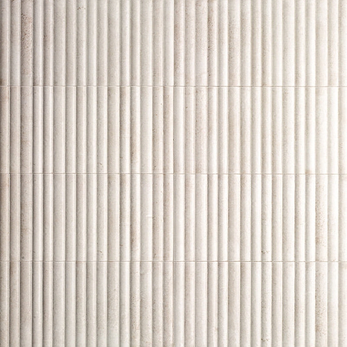 Stonehouse Studio Matteo Fluted White Wall Tiles - 150 x 300mm