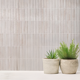 Stonehouse Studio Matteo Fluted White Wall Tiles - 150 x 300mm