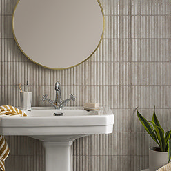 Stonehouse Studio Matteo Fluted White Wall Tiles - 150 x 300mm