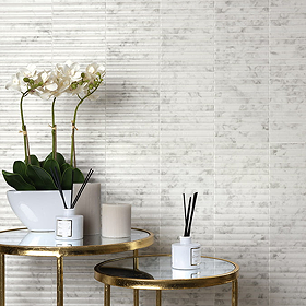 Nuova Marble Effect Fluted Wall Tiles - 150 x 300mm