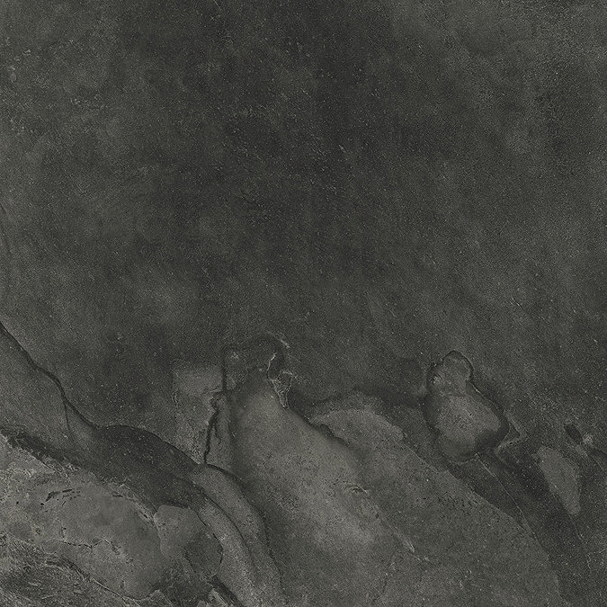 Meloso Anthracite Stone Effect Wall & Floor Tiles - 600 x 600mm Feature Large Image