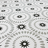 Stonehouse Studio Merida Charcoal Patterned Wall and Floor Tiles - 225 x 225mm