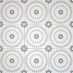 Stonehouse Studio Merida Clover Patterned Wall and Floor Tiles - 225 x 225mm