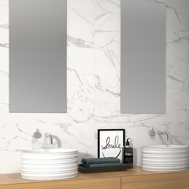 Merletti Marble Effect Wall Tiles - 300 x 900mm  Profile Large Image