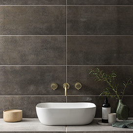 Minnesota Graphite Gloss Wall Tile - 250 x 700mm
