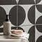 Stonehouse Studio Mylo Black Patterned Wall and Floor Tiles - 225 x 225mm