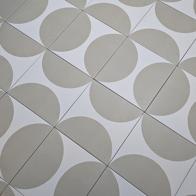Stonehouse Studio Mylo Putty Patterned Wall and Floor Tiles - 225 x 225mm