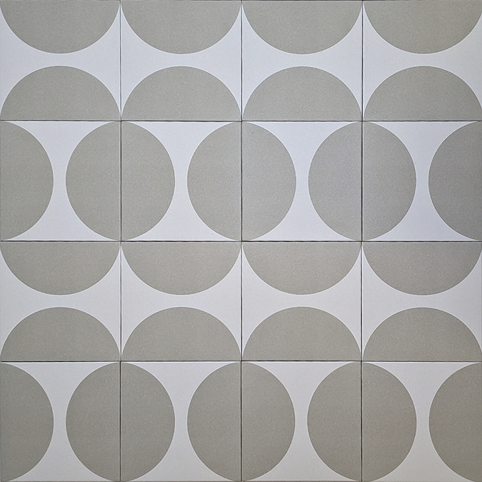 Stonehouse Studio Mylo Putty Patterned Wall and Floor Tiles - 225 x 225mm