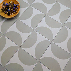 Stonehouse Studio Mylo Putty Patterned Wall and Floor Tiles - 225 x 225mm