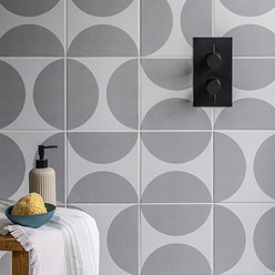 Stonehouse Studio Mylo Smokey Patterned Wall and Floor Tiles - 225 x 225mm
