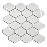 Stonehouse Studio Otsu Diamond Gloss White Mosaic Tile Sheet - 325 x 250mm