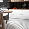 Stonehouse Studio Otsu Hexagon Mosaic Tile Sheet Black & White - 300 x 260mm