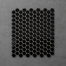 Otsu Hexagon Mosaic Tile Sheet Gloss Black - 300 x 260mm
