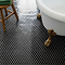 Stonehouse Studio Otsu Hexagon Mosaic Tile Sheet Gloss Black