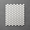 Otsu Hexagon Mosaic Tile Sheet Gloss White - 300 x 260mm