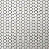 Otsu Hexagon Mosaic Tile Sheet Gloss White - 300 x 260mm