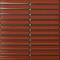 Stonehouse Studio Otsu Concave Kit-Kat Mosaic Tile Sheet Gloss Barn Red - 295 x 295mm