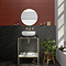 Stonehouse Studio Otsu Concave Kit-Kat Mosaic Tile Sheet Gloss Barn Red - 295 x 295mm