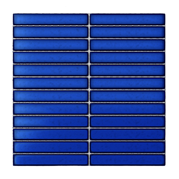 Otsu Kit-Kat Mosaic Tile Sheet Gloss Blue - 295 x 295mm