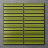 Otsu Concave Kit-Kat Mosaic Tile Sheet Gloss Green - 295 x 295mm