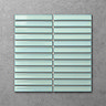Otsu Kit-Kat Mosaic Tile Sheet Gloss Turquoise - 295 x 295mm