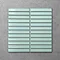 Otsu Kit-Kat Mosaic Tile Sheet Gloss Turquoise - 295 x 295mm