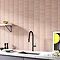 Otsu Kit-Kat Mosaic Tile Sheet Gloss Pink - 295 x 295mm