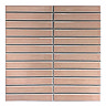Stonehouse Studio Otsu Kit-Kat Mosaic Tile Sheet Gloss Pink - 295 x 295mm