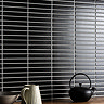 Stonehouse Studio Otsu Kit-Kat Mosaic Tile Sheet Matt Black - 295 x 295mm