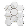 Stonehouse Studio Otsu Marble Effect Hexagon Mosaic Tile Sheet - 256 x 295mm