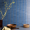 Stonehouse Studio Otsu Mini Kit-Kat Mosaic Tile Sheet Gloss Blue Speckled - 290 x 280mm