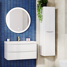 Stonehouse Studio Otsu Mini Kit-Kat Mosaic Tile Sheet Gloss Blue Speckled - 290 x 280mm