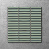 Stonehouse Studio Otsu Mini Kit-Kat Mosaic Tile Sheet Gloss Fjord Green - 290 x 280mm