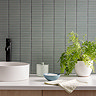 Stonehouse Studio Otsu Mini Kit-Kat Mosaic Tile Sheet Gloss Fjord Green - 290 x 280mm