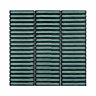 Stonehouse Studio Otsu Mini Kit-Kat Mosaic Tile Sheet Gloss Turquoise Speckled