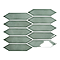 Stonehouse Studio Otsu Picket Mosaic Tile Sheet Gloss Sage - 324 x 292mm