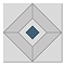 Stonehouse Studio Oxford Indigo Patterned Wall and Floor Tiles - 225 x 225mm