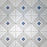 Stonehouse Studio Oxford Indigo Patterned Wall and Floor Tiles - 225 x 225mm