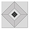 Stonehouse Studio Oxford Jet Patterned Wall and Floor Tiles - 225 x 225mm