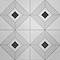 Stonehouse Studio Oxford Jet Patterned Wall and Floor Tiles - 225 x 225mm