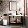 Stonehouse Studio Pinnacle Blush Geometric Patterned Tiles - 225 x 225mm